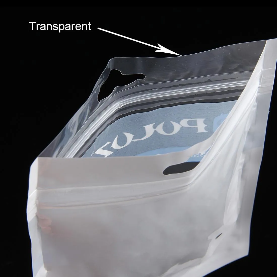 10-pack Clear Front Pearl Jewelry Zip Lock Bags with Hang Hole - Xl Size 33cm x 23.5cm