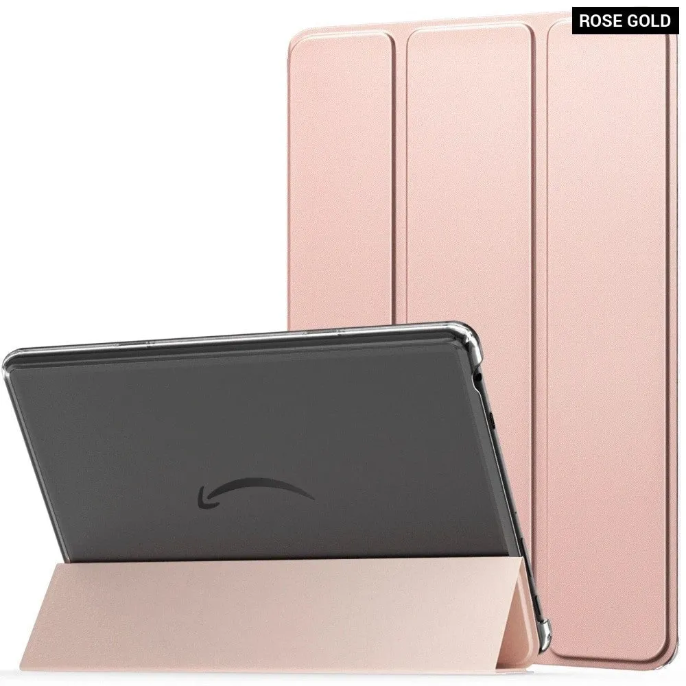 10.1 Inch Pu Leather Trifold Stand Cover for All-new Amazon Kindle Fire Hd 10 Tablet