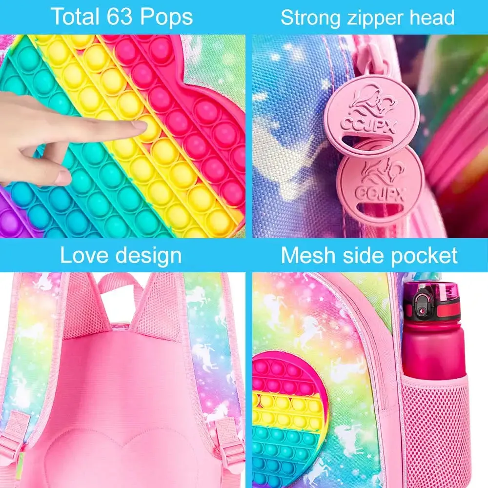 16 Kids Backpack Lunch Box Set For Preschool