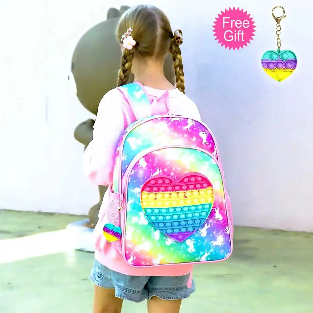 16 Kids Backpack Lunch Box Set For Preschool