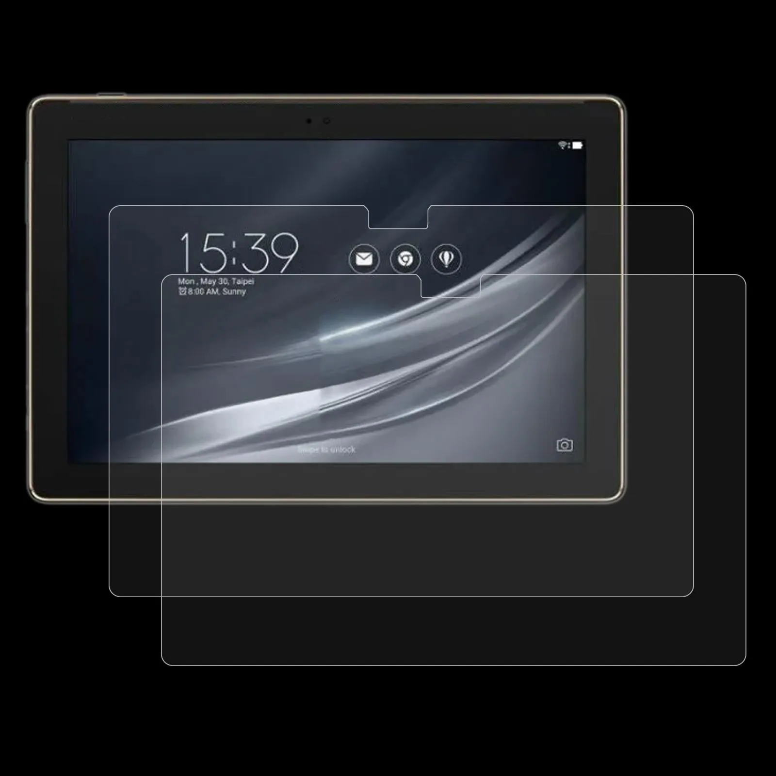 2-Pack Tempered Glass Film For Asus Zenpad 10 Z301Mfl - 9H 2.5D Explosion-Proof