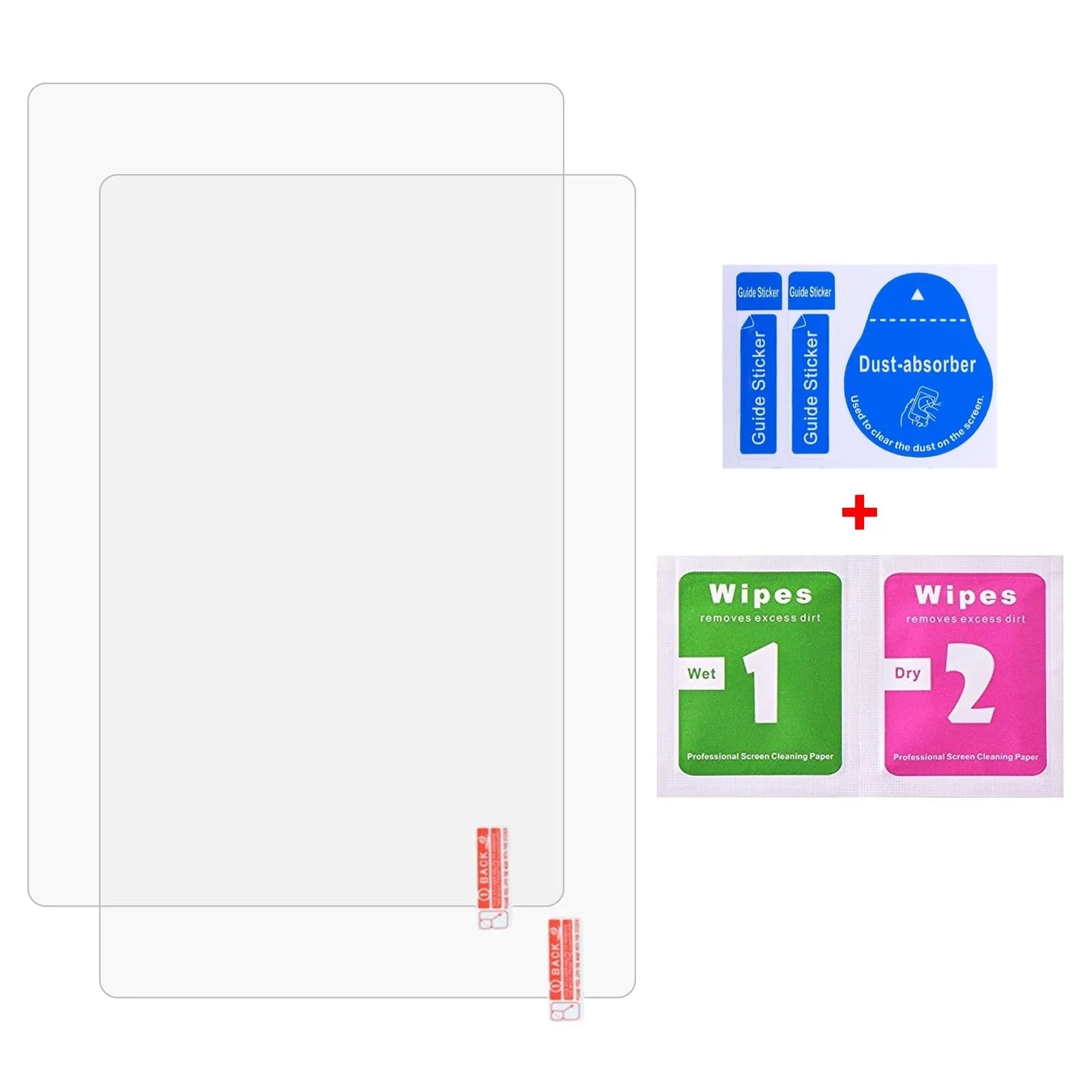 2-pack Tempered Glass Film for Samsung Galaxy Tab A9 Plus / Active5 / A9 - 9h 0.3mm
