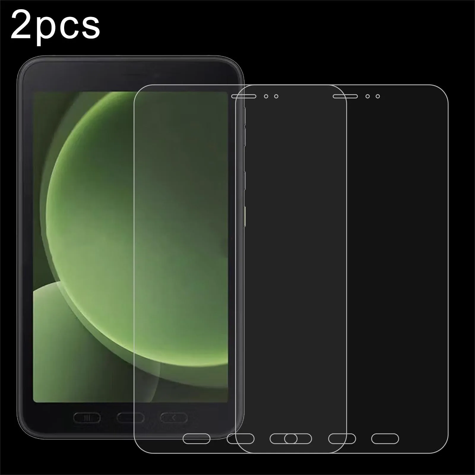 2-pack Tempered Glass Film for Samsung Galaxy Tab A9 Plus / Active5 / A9 - 9h 0.3mm