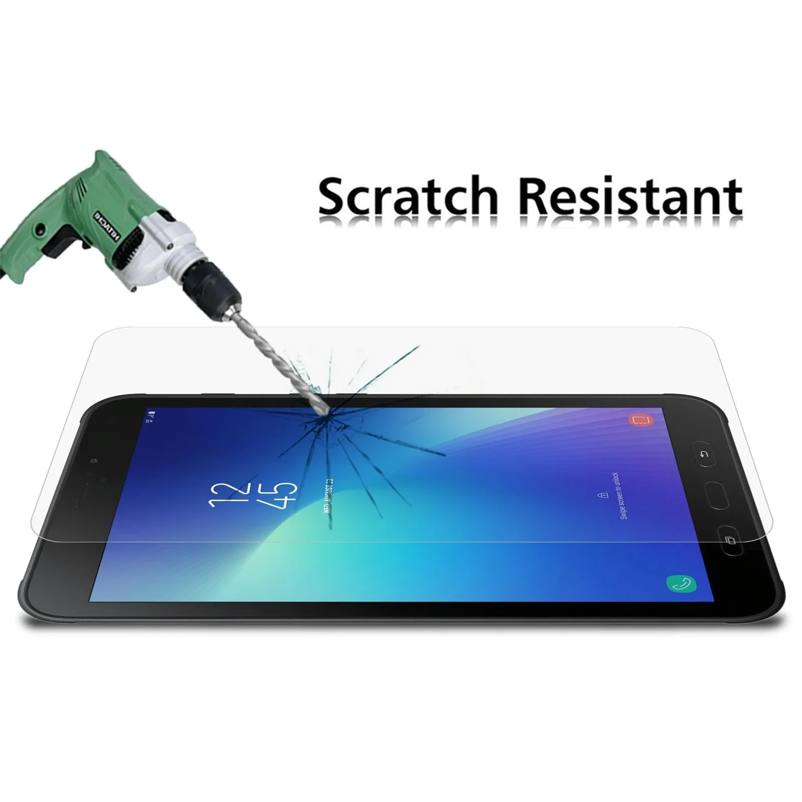 2-pack Tempered Glass Film for Samsung Galaxy Tab Active 2