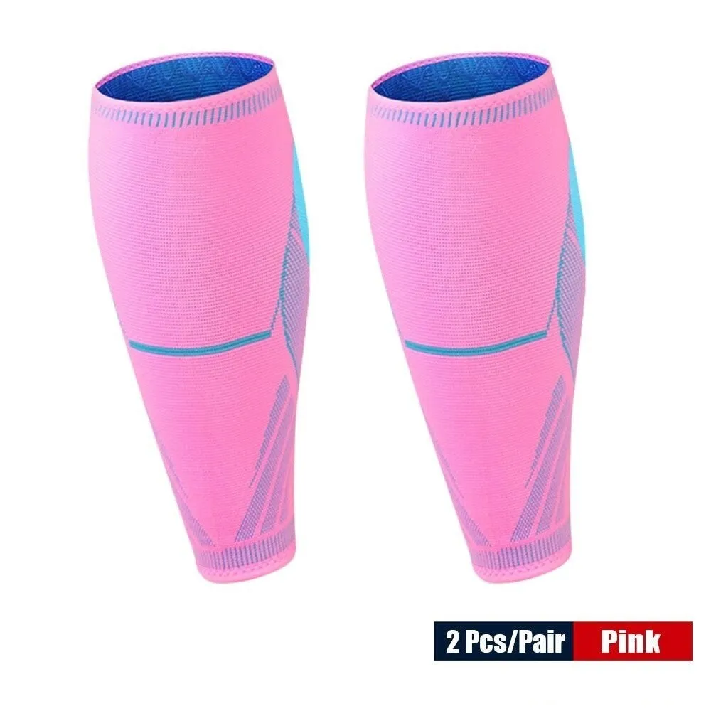 2pcs/pair Professional Knitting Calf Shin Guard Leg Sleeves for Running Cycling Training