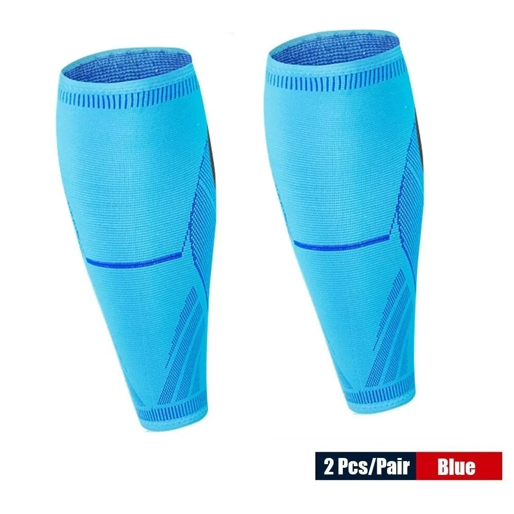 2pcs/pair Professional Knitting Calf Shin Guard Leg Sleeves for Running Cycling Training