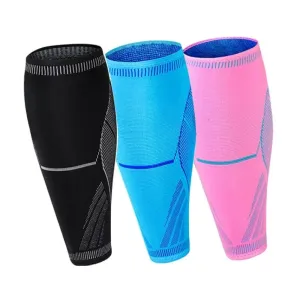 2pcs/pair Professional Knitting Calf Shin Guard Leg Sleeves for Running Cycling Training
