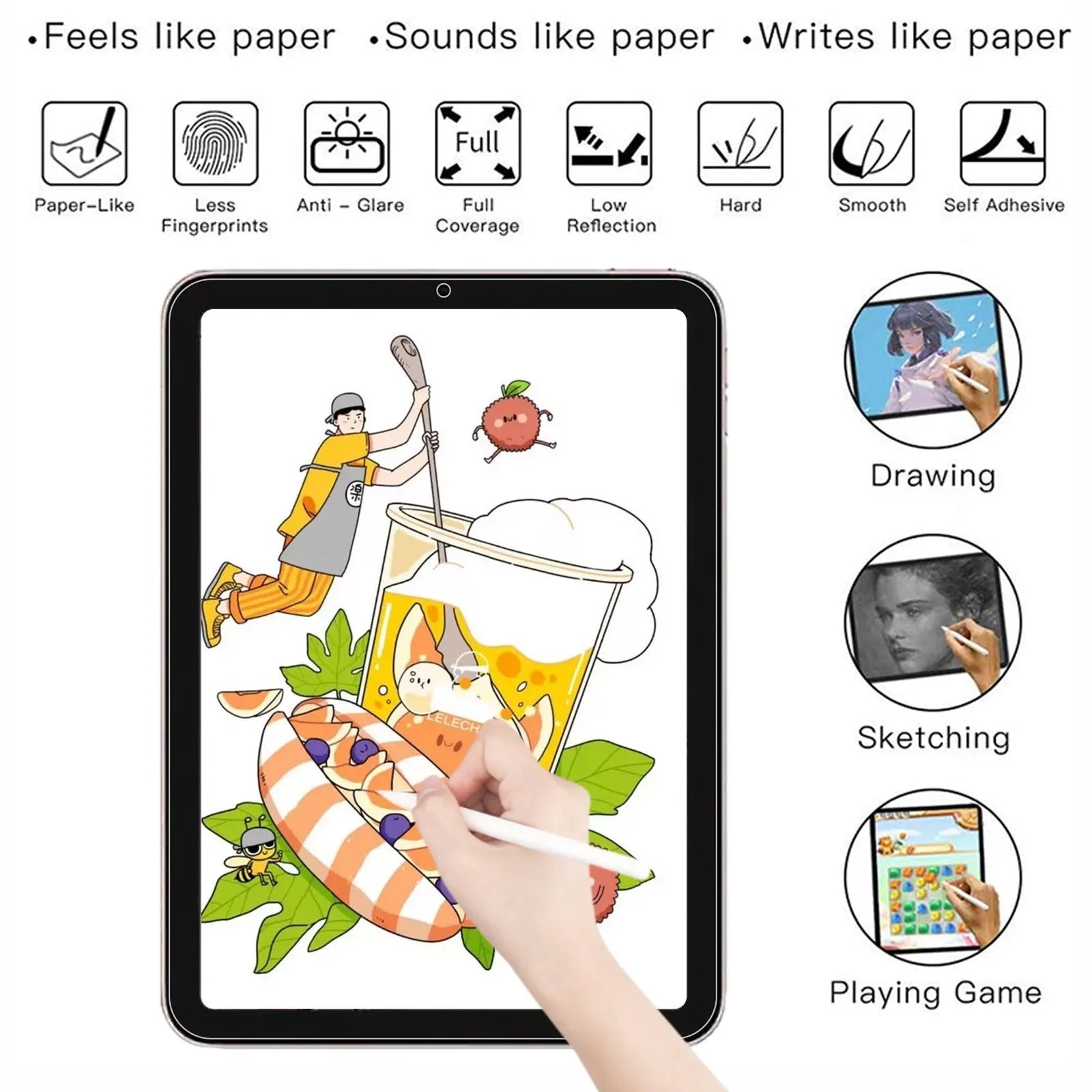 50-pack Matte Paperfeel Screen Protector for Samsung Galaxy Tab A8 10.5 2021