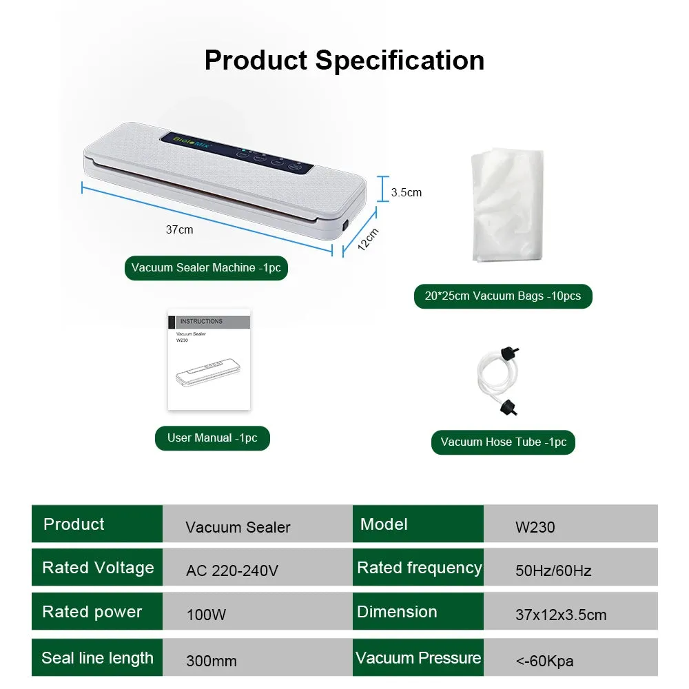 BioloMix Automatic Food Vacuum Sealer