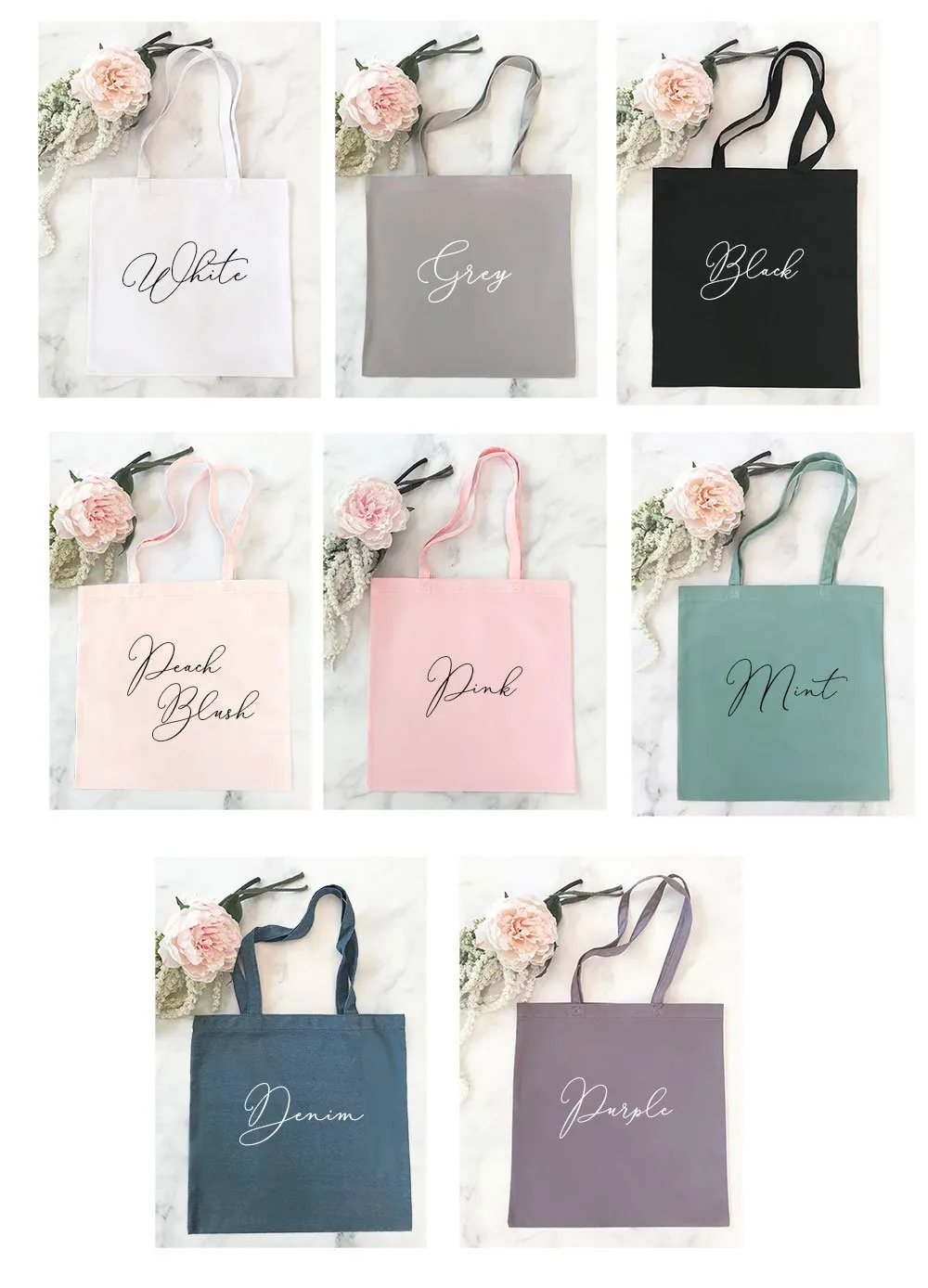 Bridal Party Canvas Totes