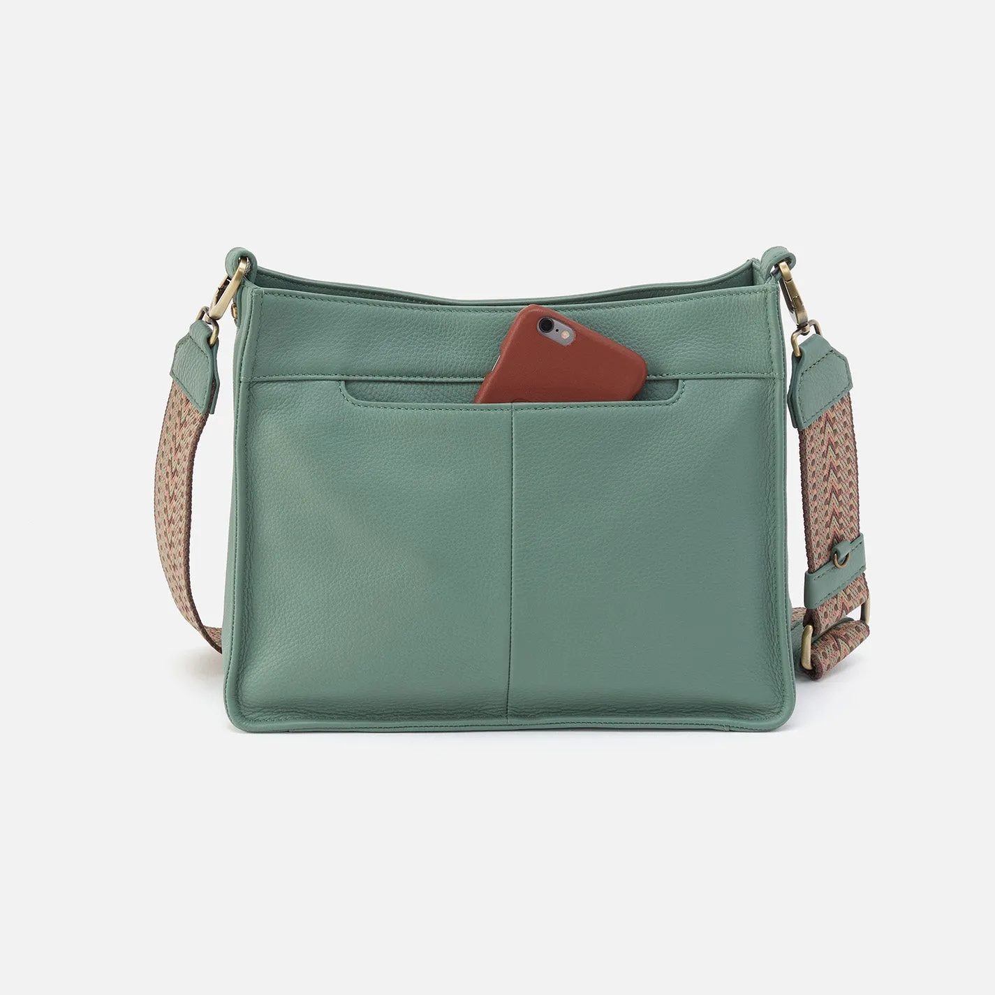 Cass Crossbody In Pebbled Leather - Ivy