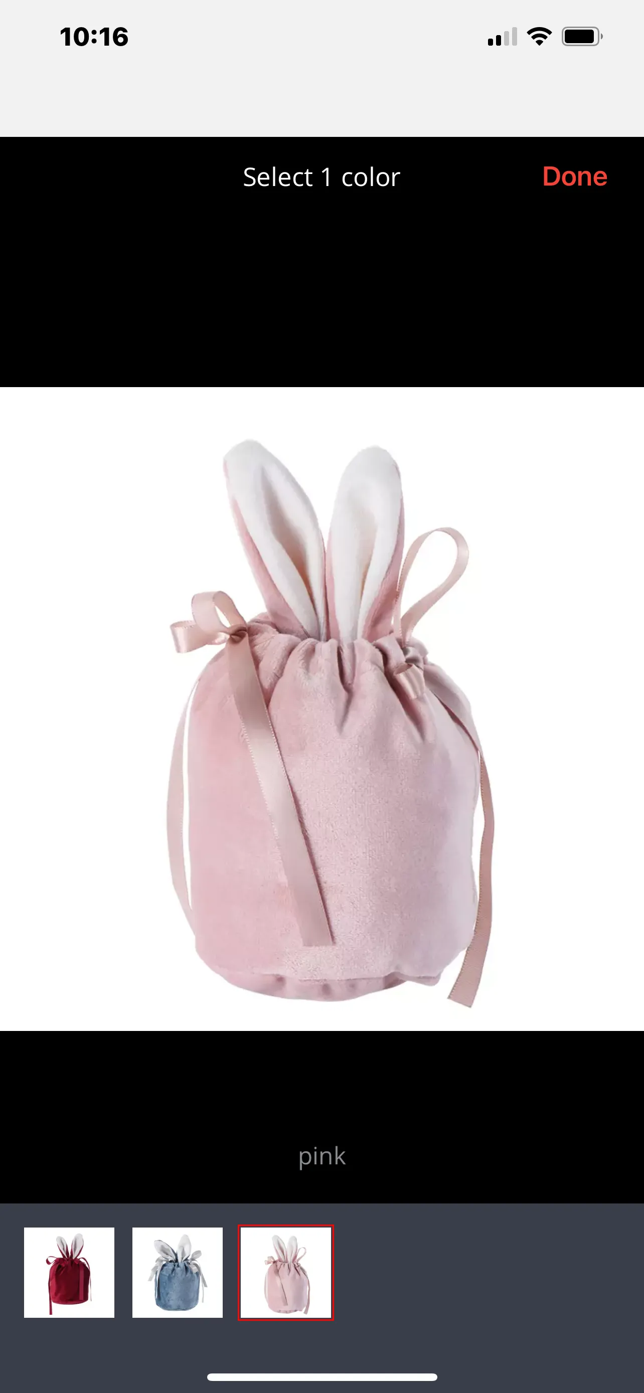 EASTER BUNNY EAR CANDY BAG