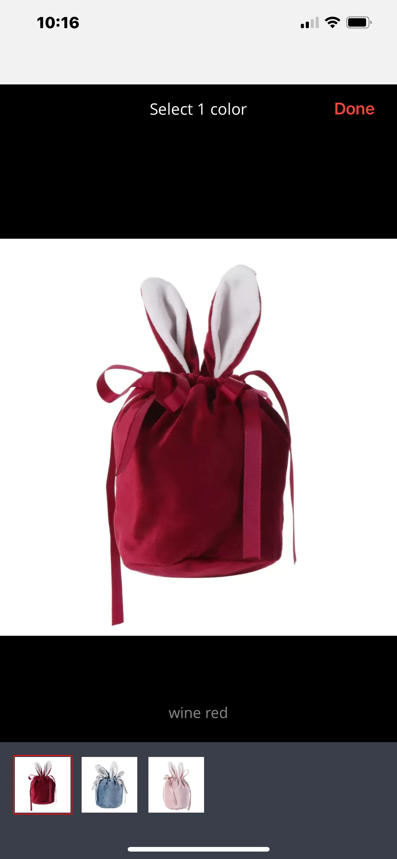 EASTER BUNNY EAR CANDY BAG