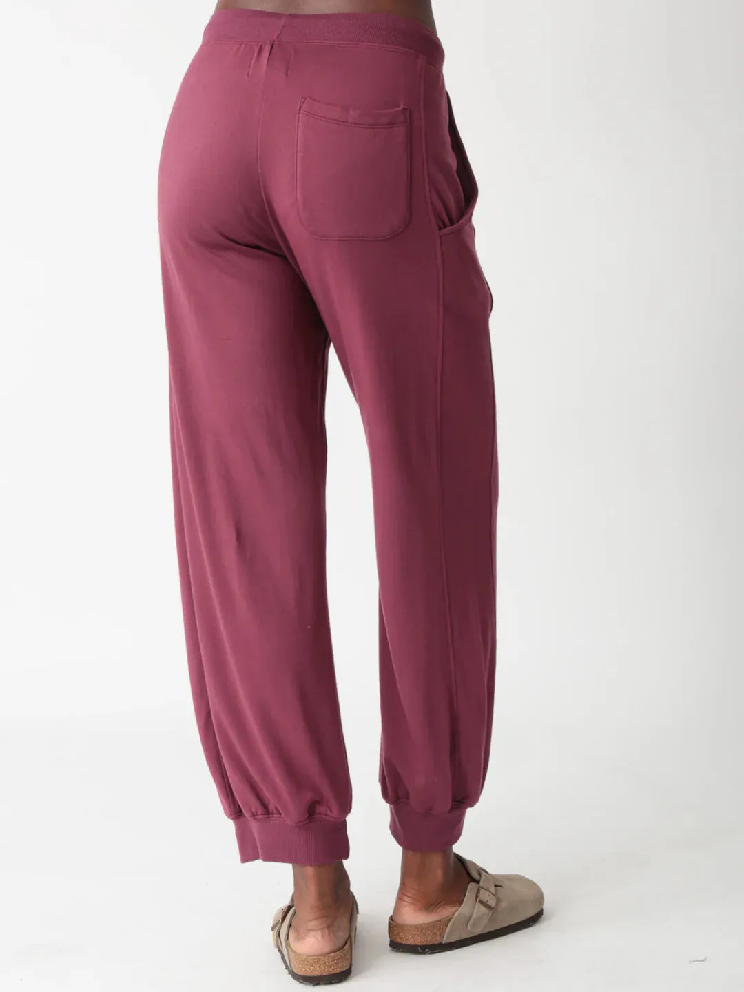Electric and Rose Balloon Sweatpants in Merlot