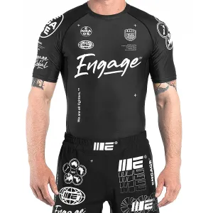 Engage Billboard SS Rash Guard - Black