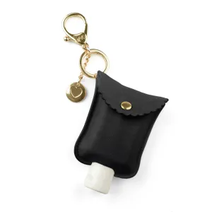 Itzy Ritzy - Cute 'n Clean Black Hand Sanitizer Charm Keychain