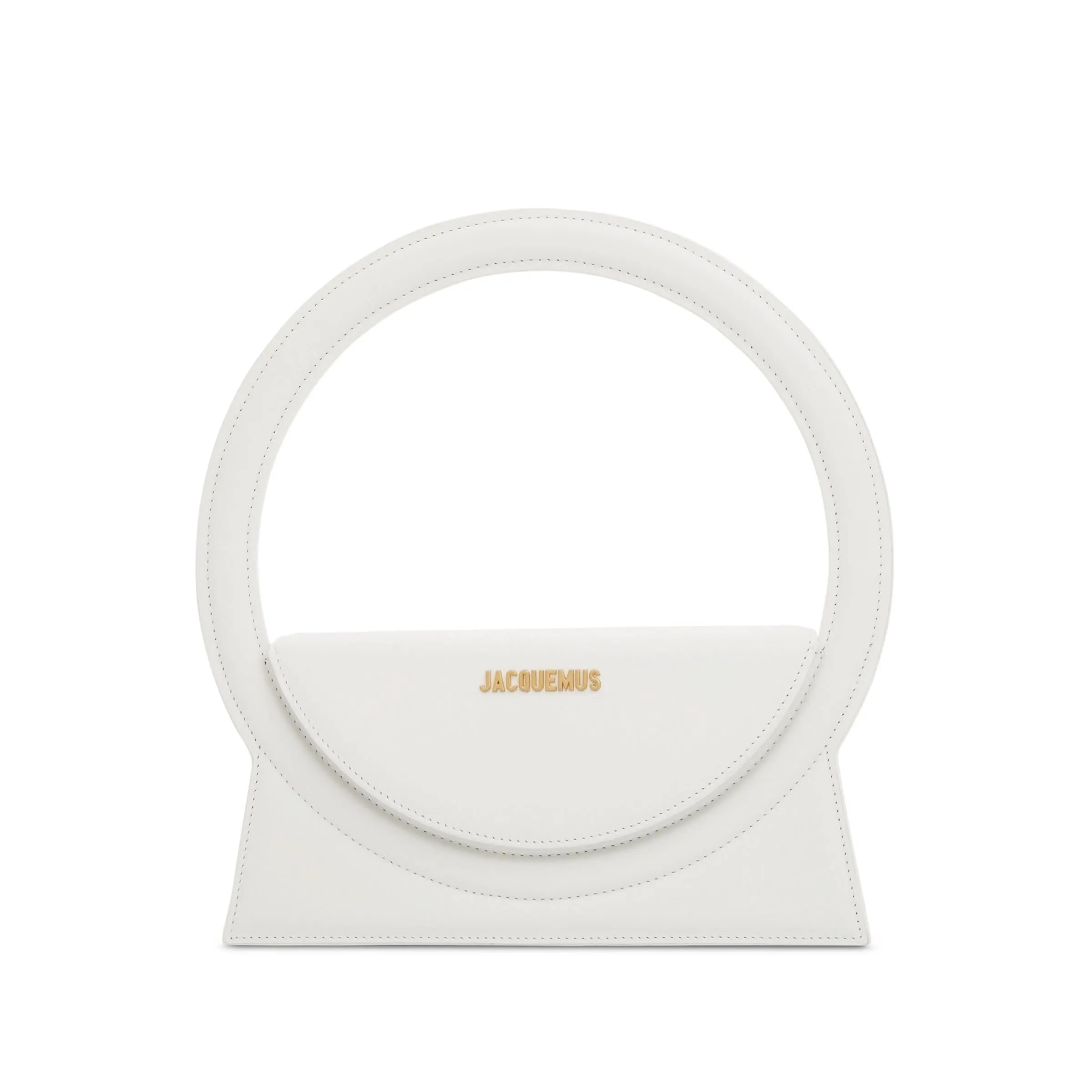 Le Sac Rond Circle Purse in White
