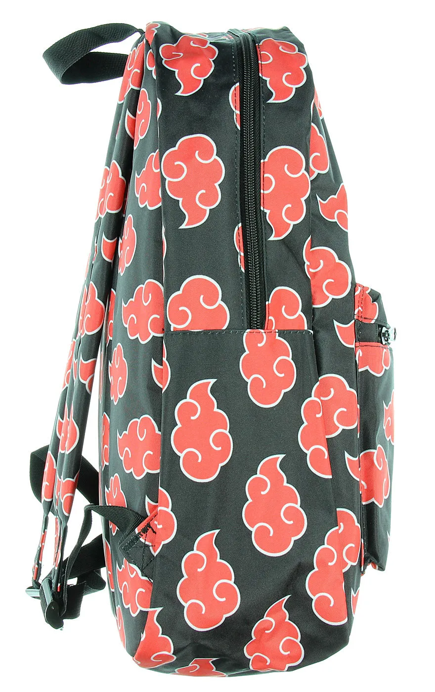 Naruto Shippuden Akatsuki Red Clouds All Over Print School Travel Laptop Backpack