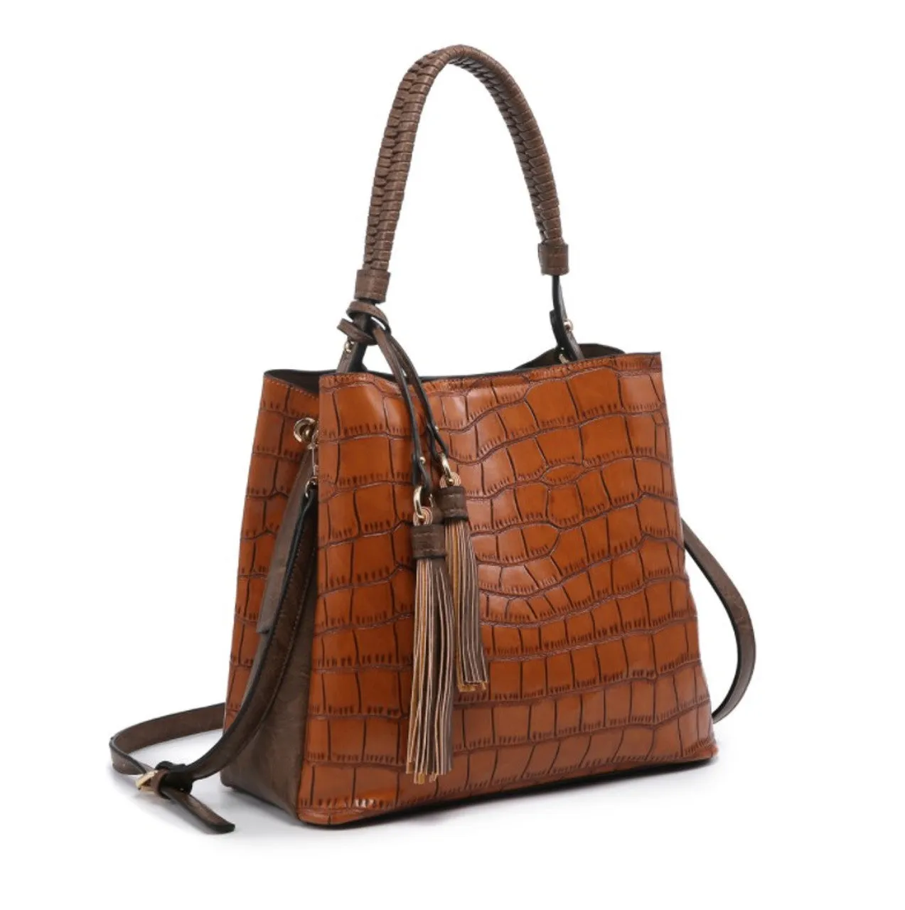 Olivia Hobo Handbag Braided Strap