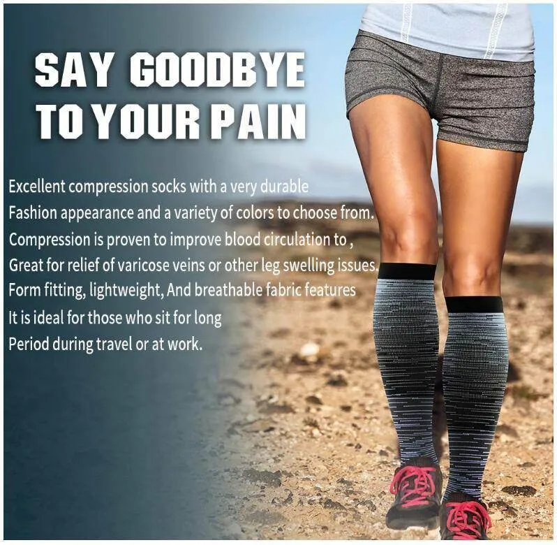 ROYALUCK Compression Socks Compression Stockings(3 Pairs) for Women & Men-Workout And Recovery