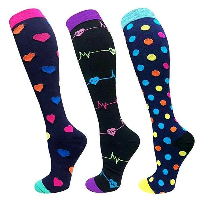 ROYALUCK Compression Socks Compression Stockings(3 Pairs) for Women & Men-Workout And Recovery