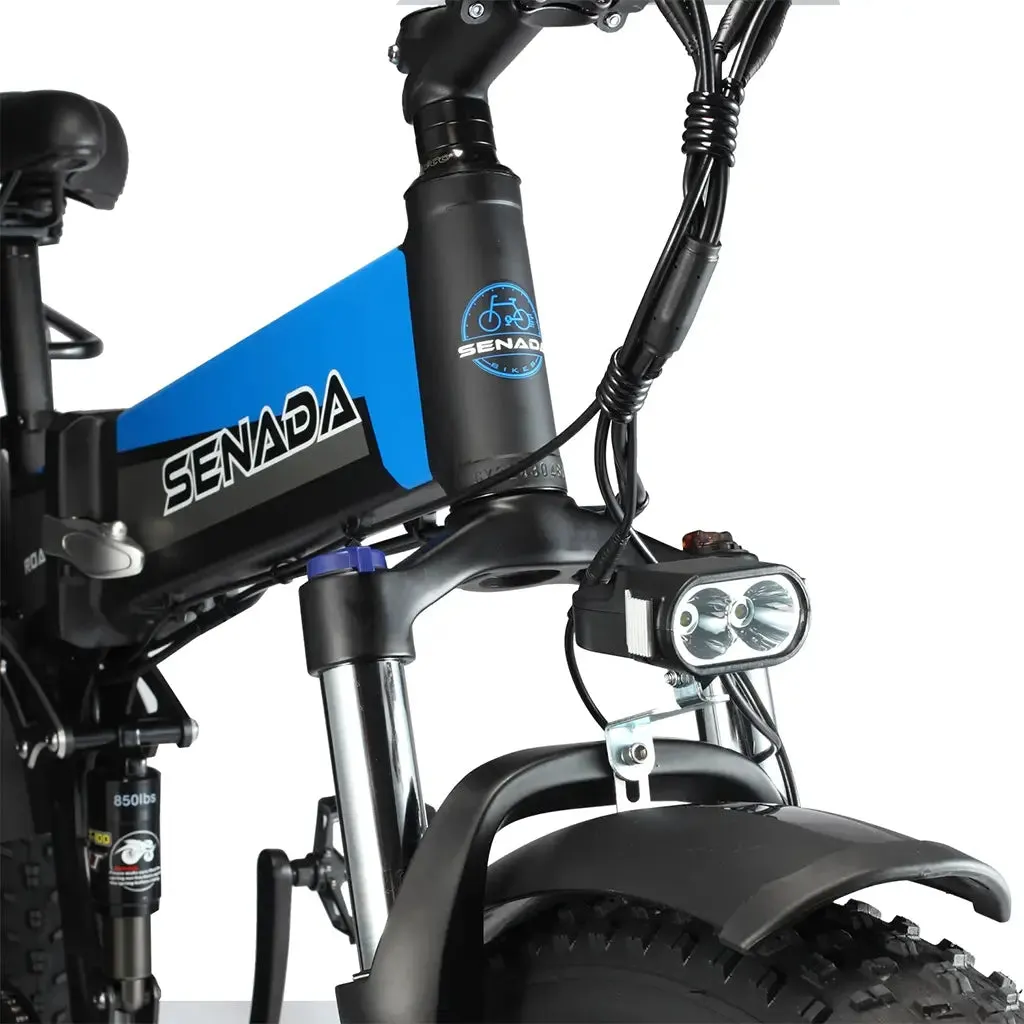 Senada Roamer 1000W 48V 14Ah All Terrain Fat Tire Electric Folding Bike