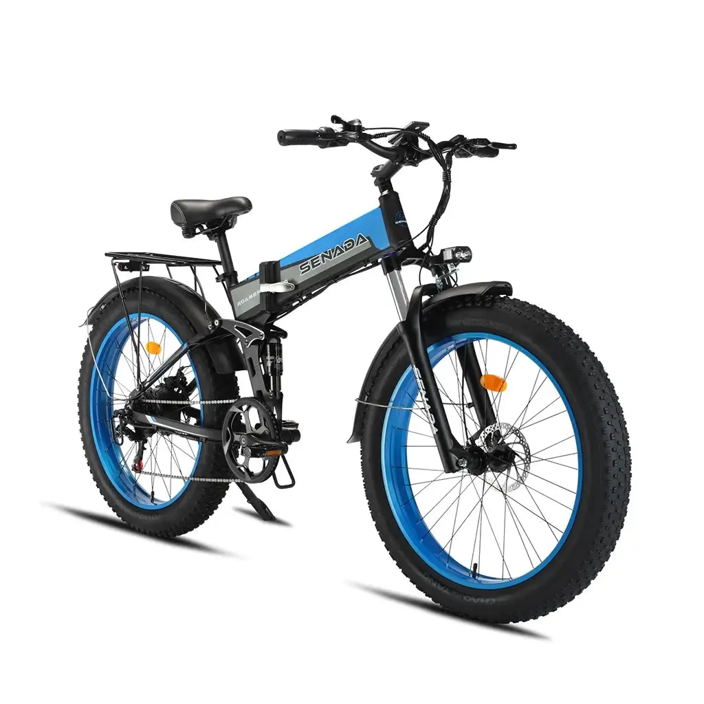 Senada Roamer 1000W 48V 14Ah All Terrain Fat Tire Electric Folding Bike
