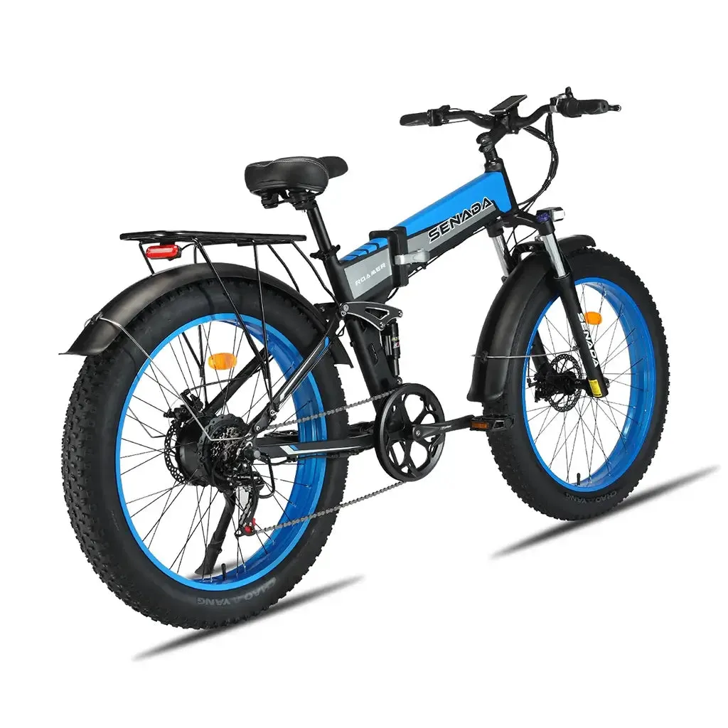 Senada Roamer 1000W 48V 14Ah All Terrain Fat Tire Electric Folding Bike