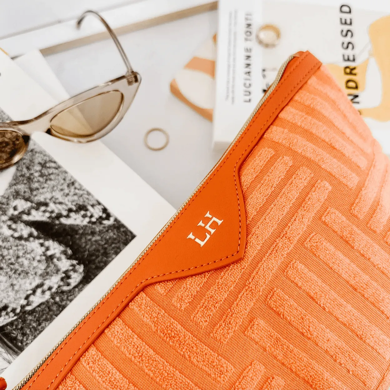 Serena Cosmetic Case | Orange
