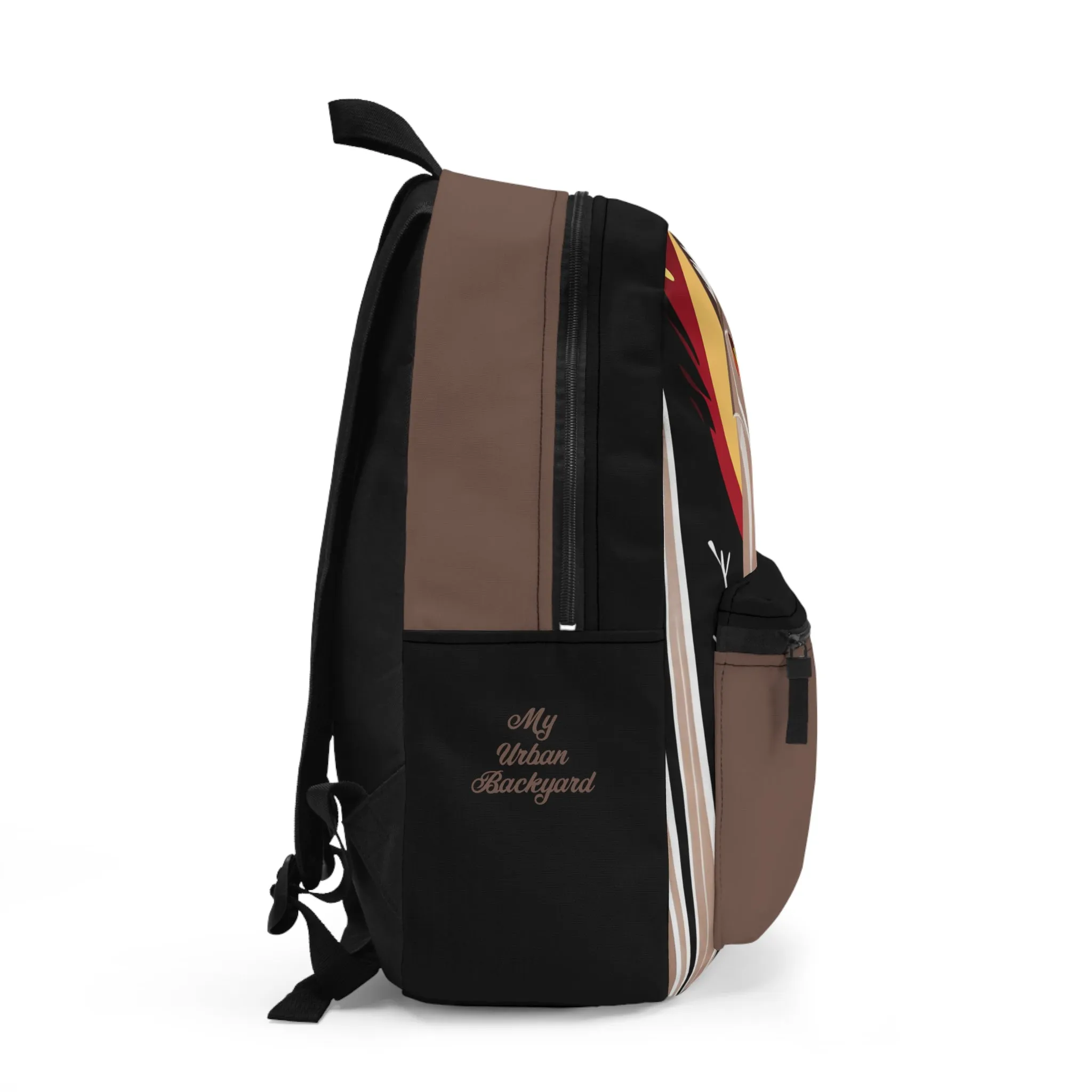 Sunset Coyote, Backpack with Computer Pocket and Padded Back