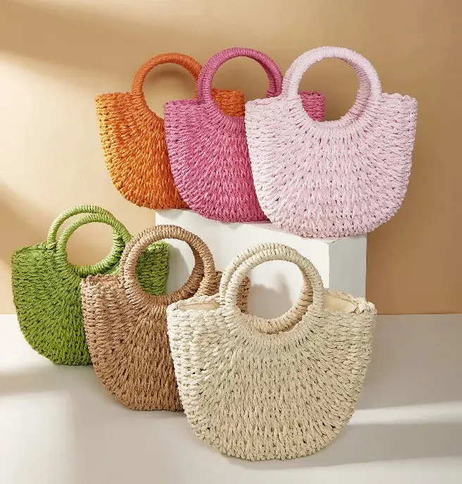 Vintage Straw Woven Bag